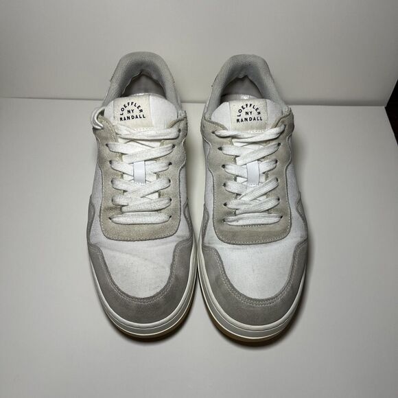 Loeffler Randall Kiera Platform Sneaker 9 Leather Suede Leopard Calf Hair Shoes - Picture 2 of 11